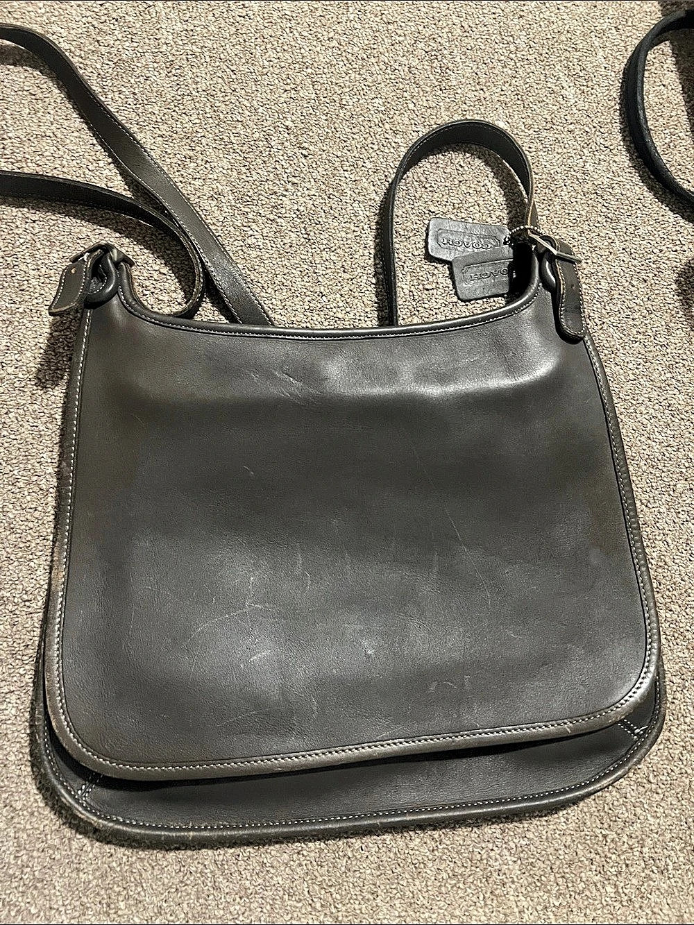 Coach Legacy Studio Flap Crossbody Bag Black